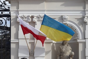 flagi polski i ukrainy